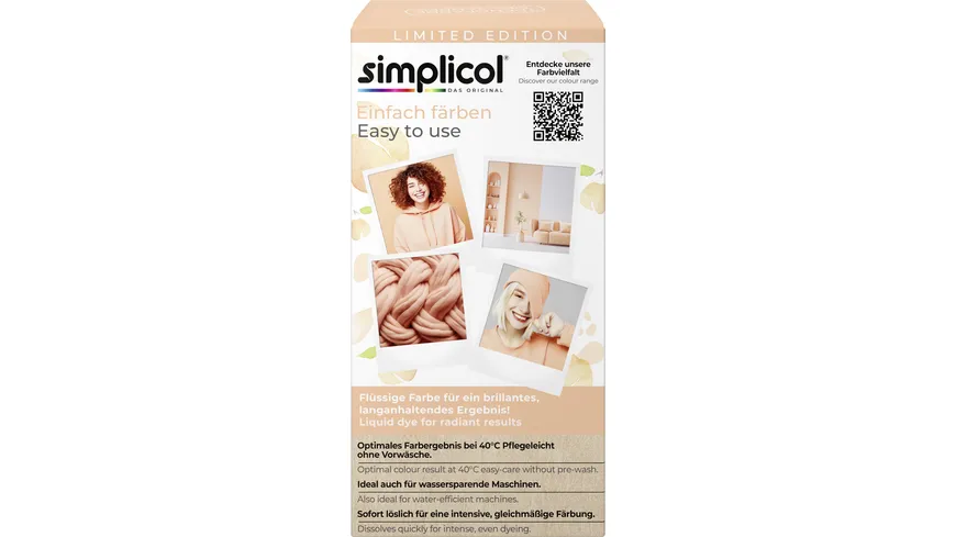 simplicol Textilfarbe Intensiv Peach Splash 150 ml