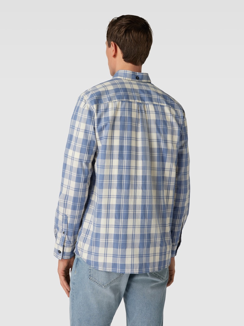 Freizeithemd mit Glencheck-Muster in offwhite