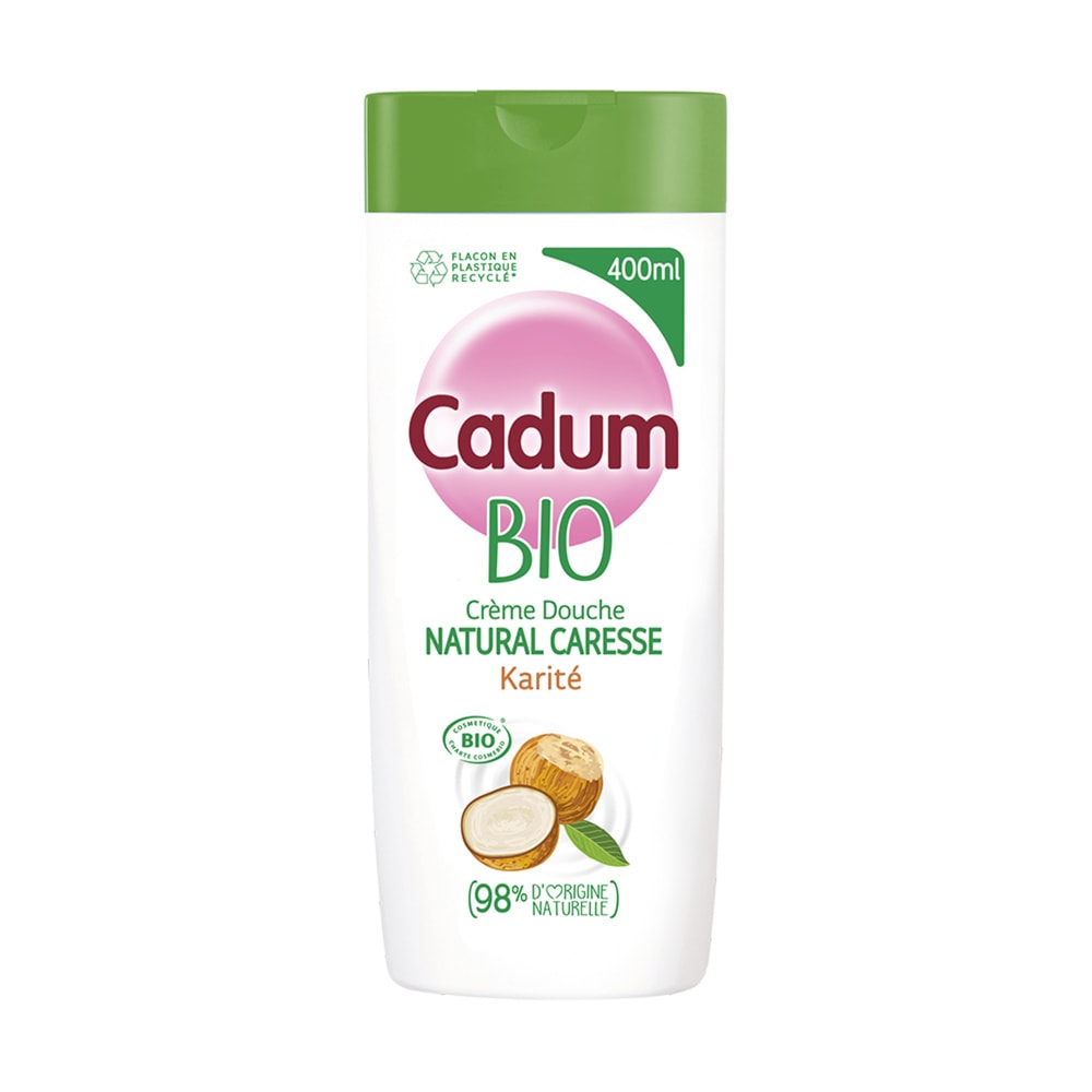 cadum Natural Caresse Gel Douche Certifié Bio Karité