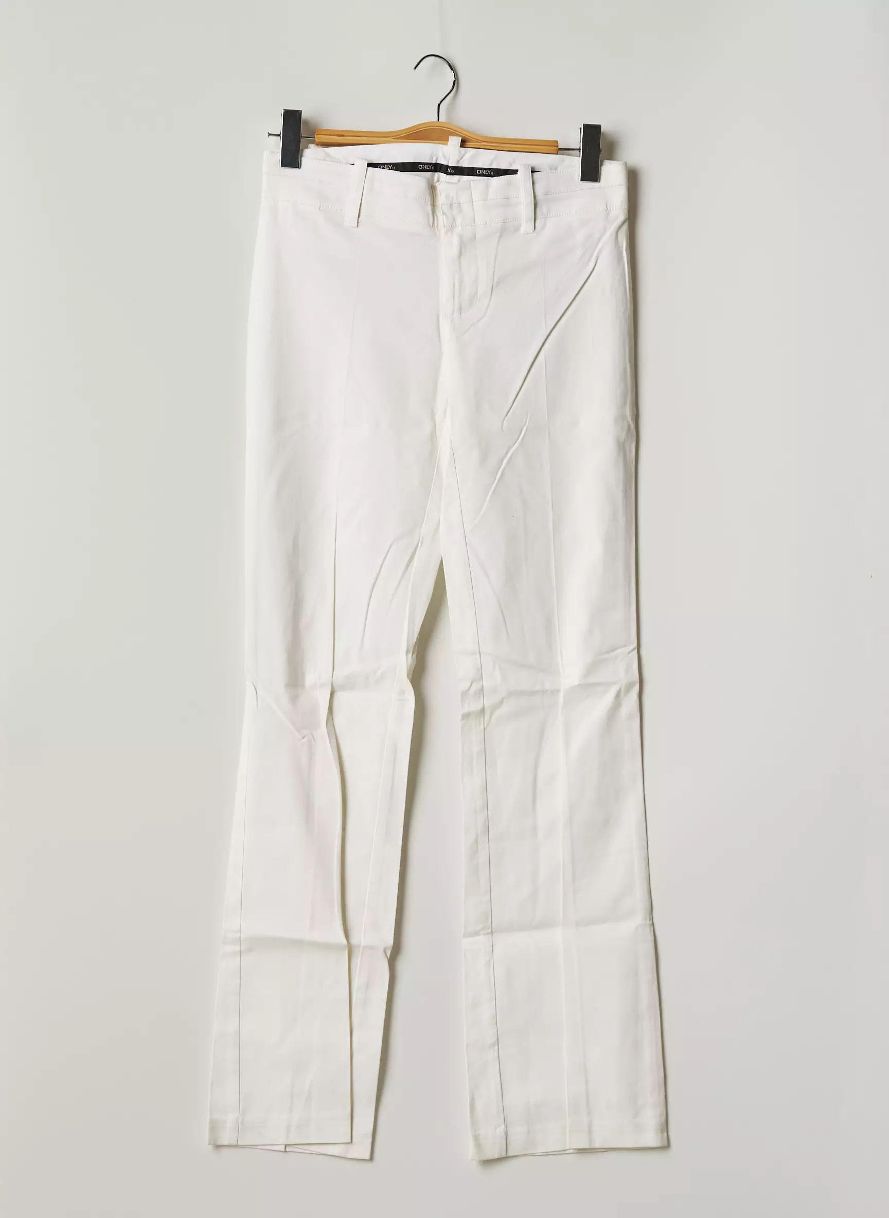 Only Pantalons Droits Femme couleur beige