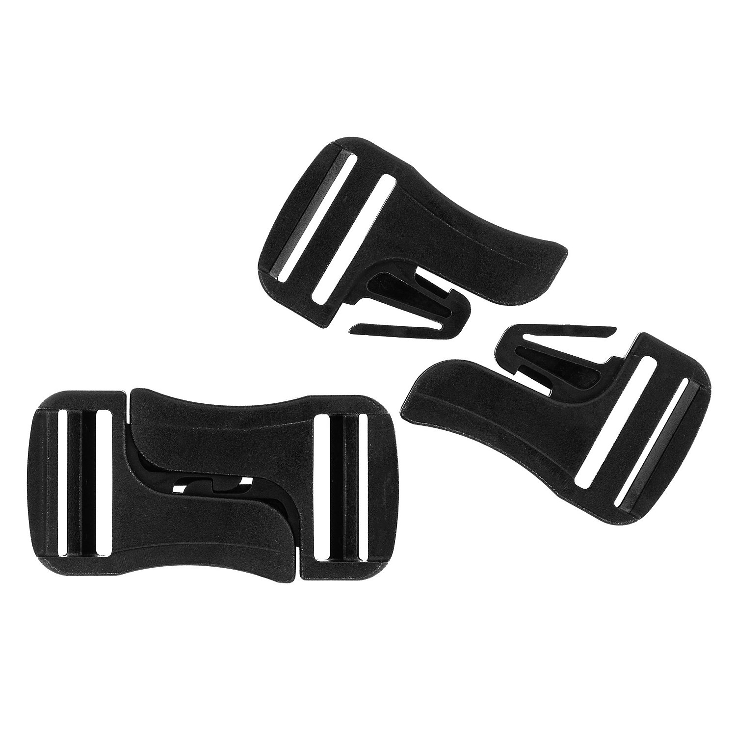 buttinette Steckschnallen für 25 mm breite Bänder, Inhalt: 2 Stück.