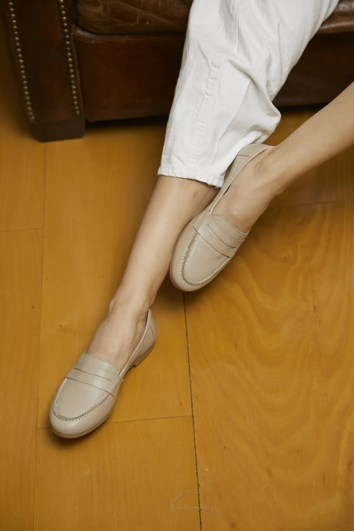 CZ London  Loafer - Beige - Flacher Absatz