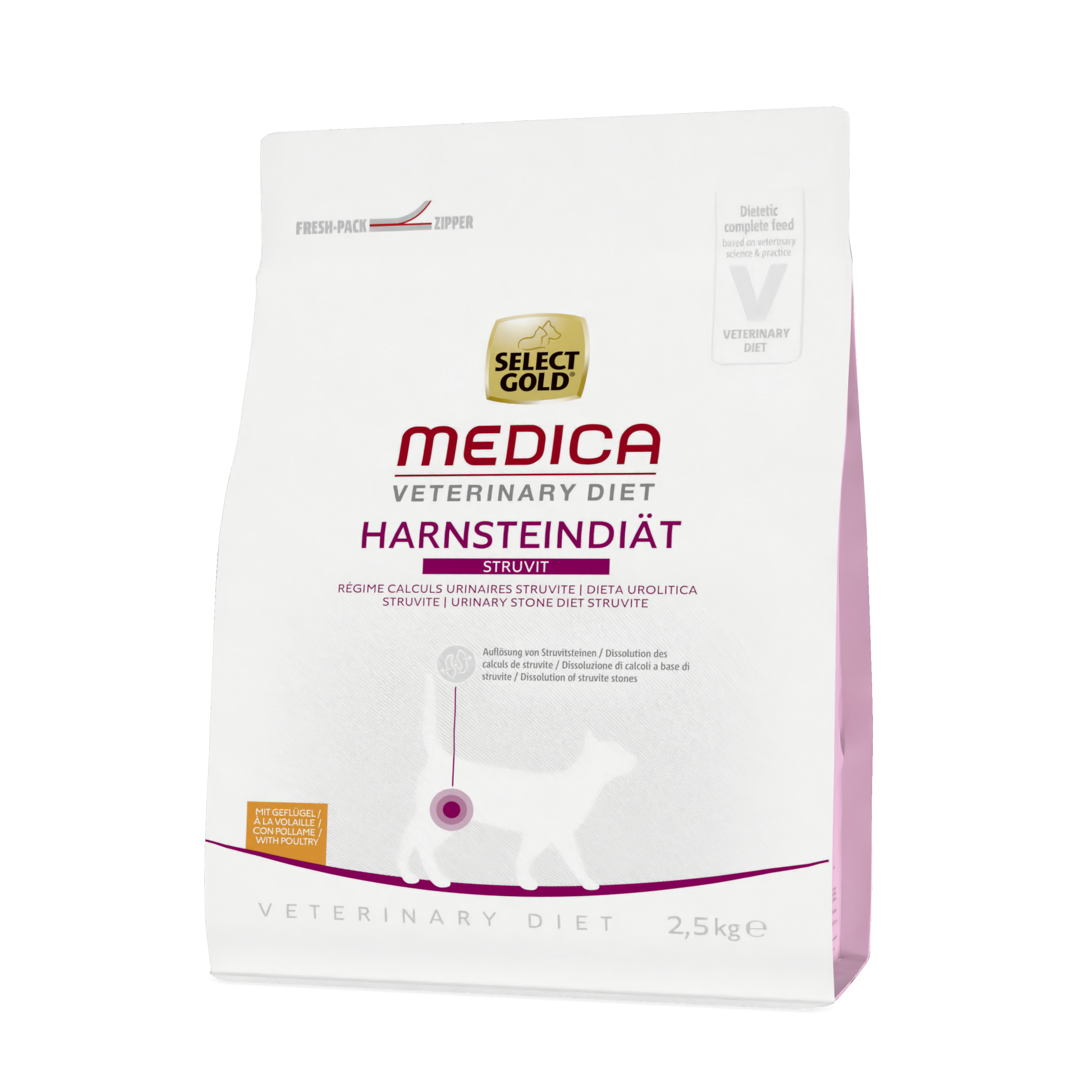 SELECT GOLD Trockenfutter SELECT GOLD Medica Harnsteindiät Huhn 2,5 kg