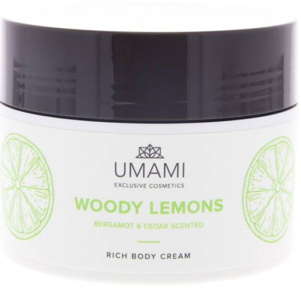 Umami Woody Lemons Bergamotte & Zeder Körpercreme