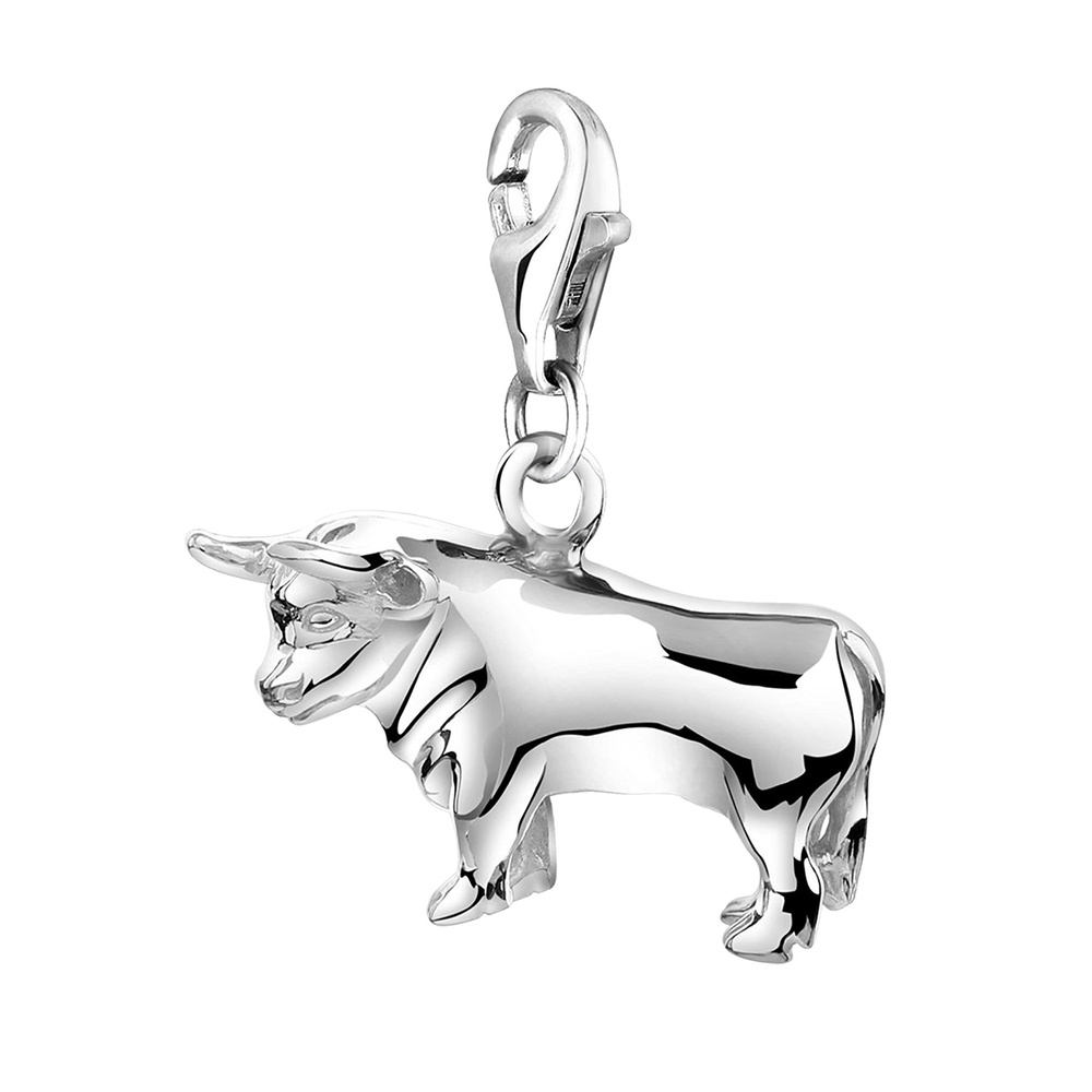 Nenalina Nenalina Amulette Anhänger Sternzeichen Stier Taurus 925 Silber Pendentif