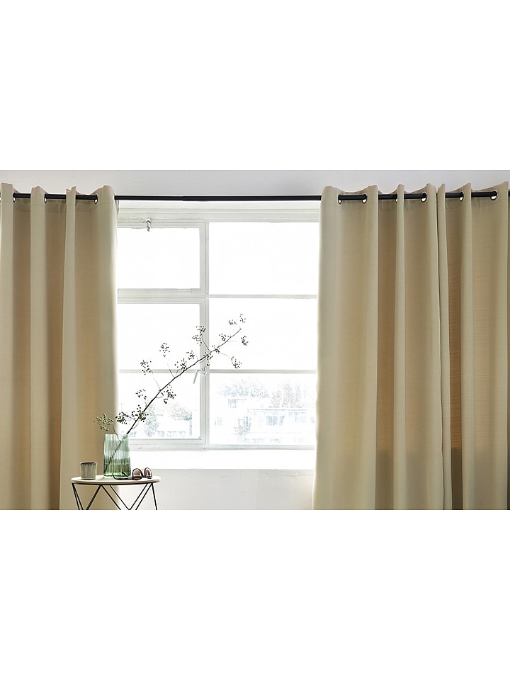 Lifa Living Ösenvorhang in Beige günstig kaufen 150x250 cm