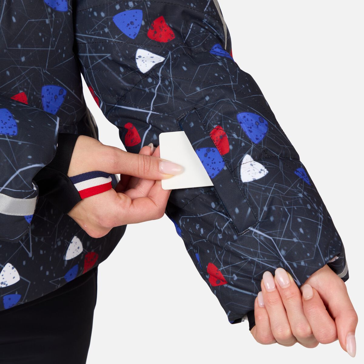Damen-Daunenskijacke mit Print Ventina