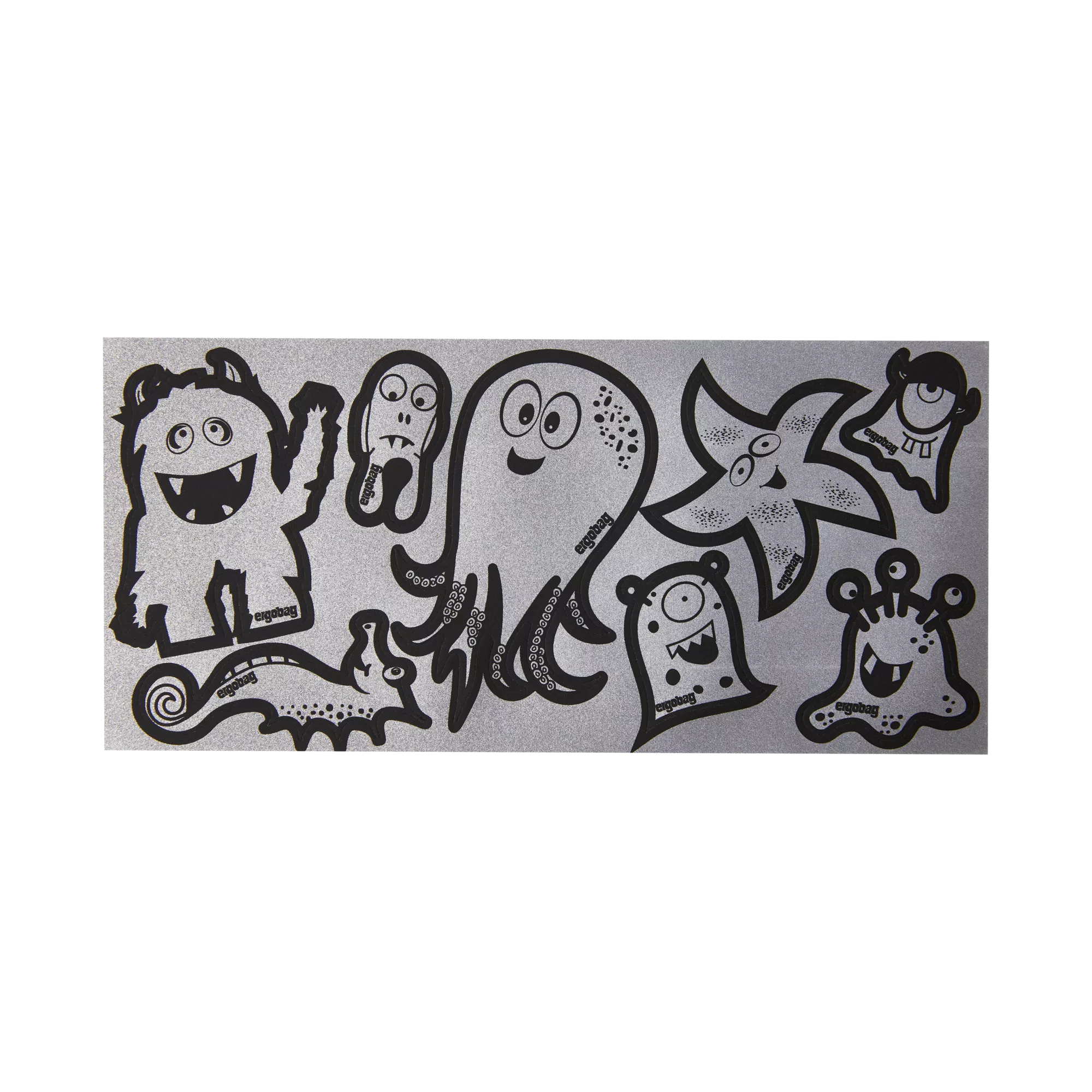 ergobag Sticker Reflexie-Sticker Silber
