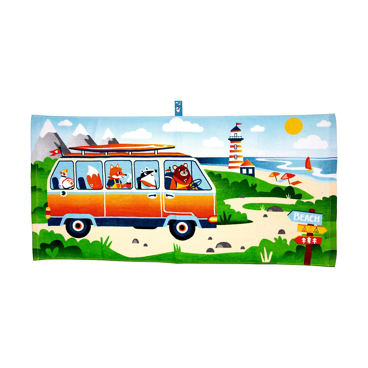 Zauberbadetuch - Unterwegs (ca.50x100 cm)