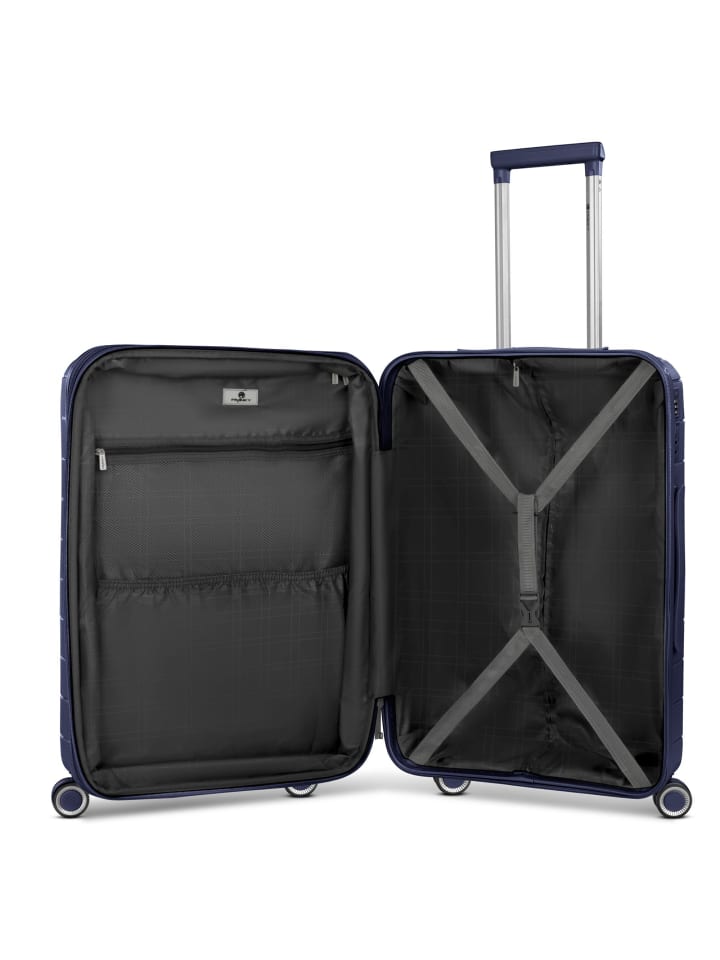 Franky London 4 Rollen Kofferset 3-teilig mit Dehnfalte in dark blue günstig kaufen onesize