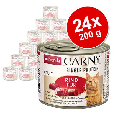 Sparpaket Animonda Carny Single Protein Adult 24 x 200 g