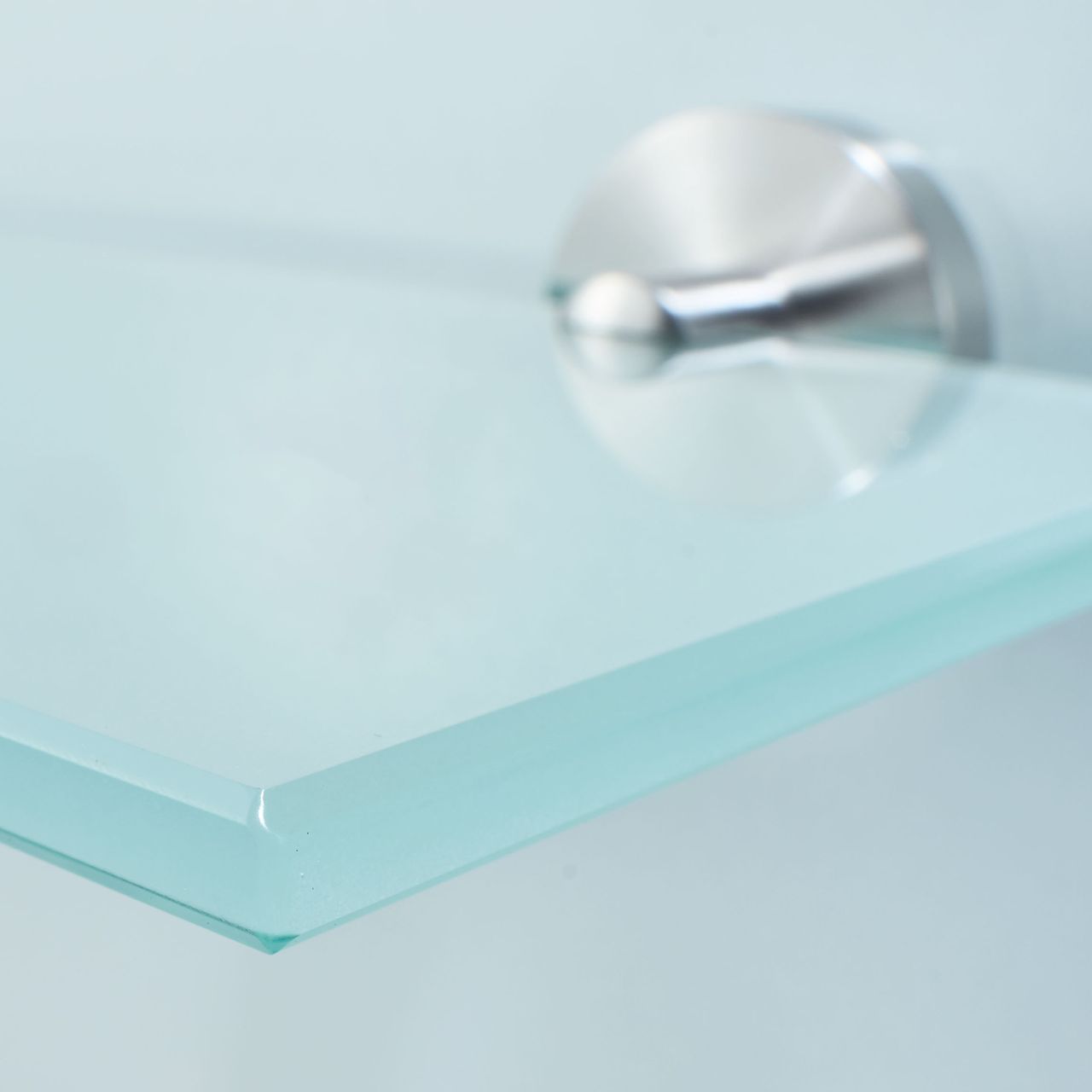 Weles AMARE Luxus Regal Glasablage Edelstahl/Glas, 50 x 16 x 5,5 cm