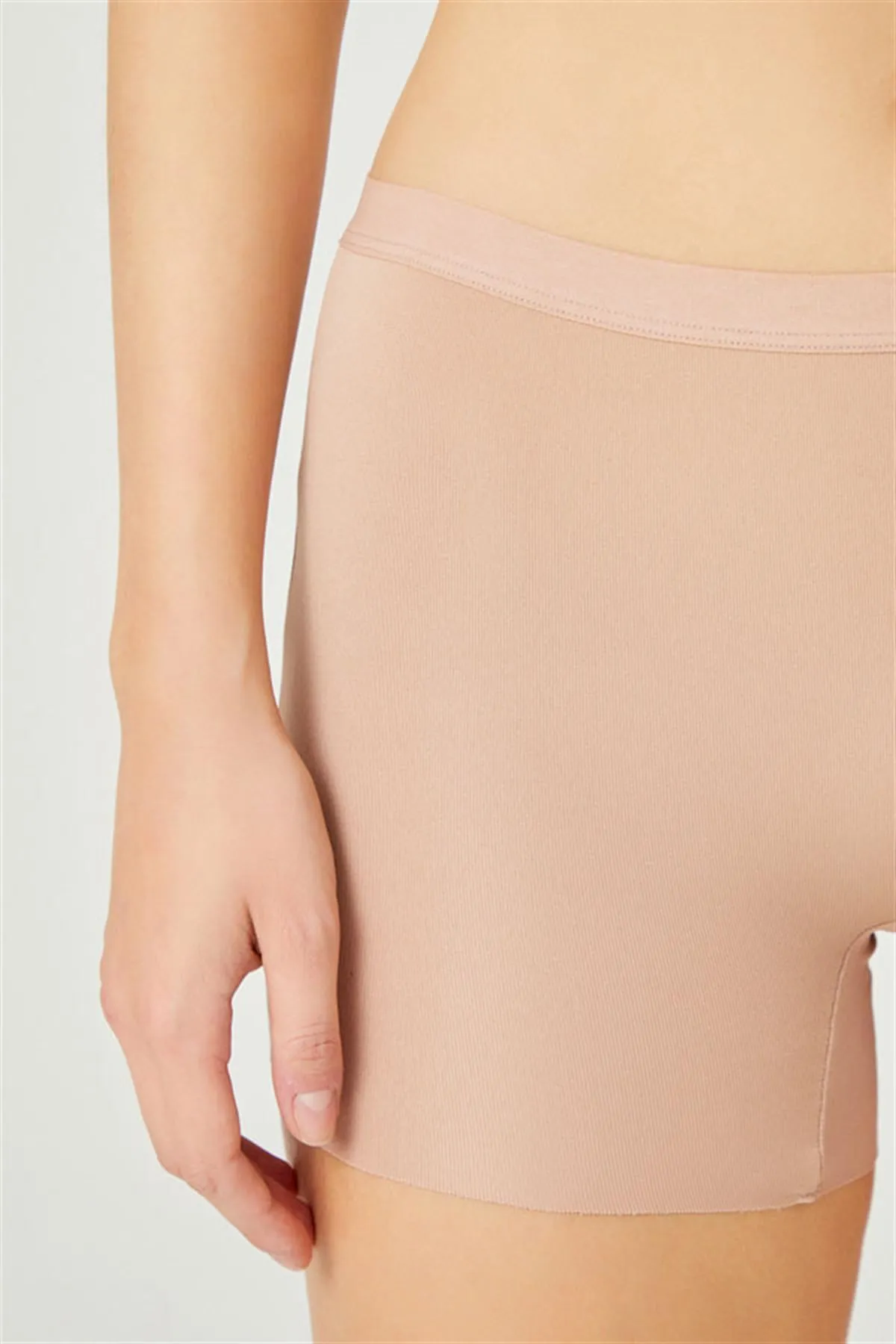 Cottonhill  Braune, lasergeschnittene, nahtlose Damen-Boxershorts