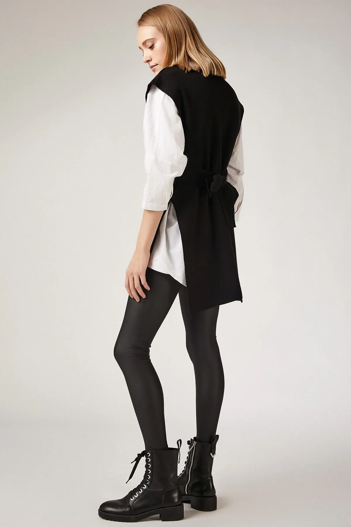 Happiness İstanbul  Strickweste - Schwarz - Regular Fit