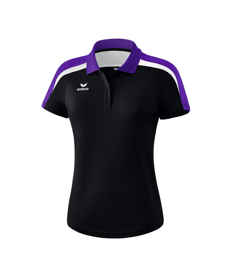 Erima Liga 2.0 Poloshirt Damen Schwarz Lila Weiss