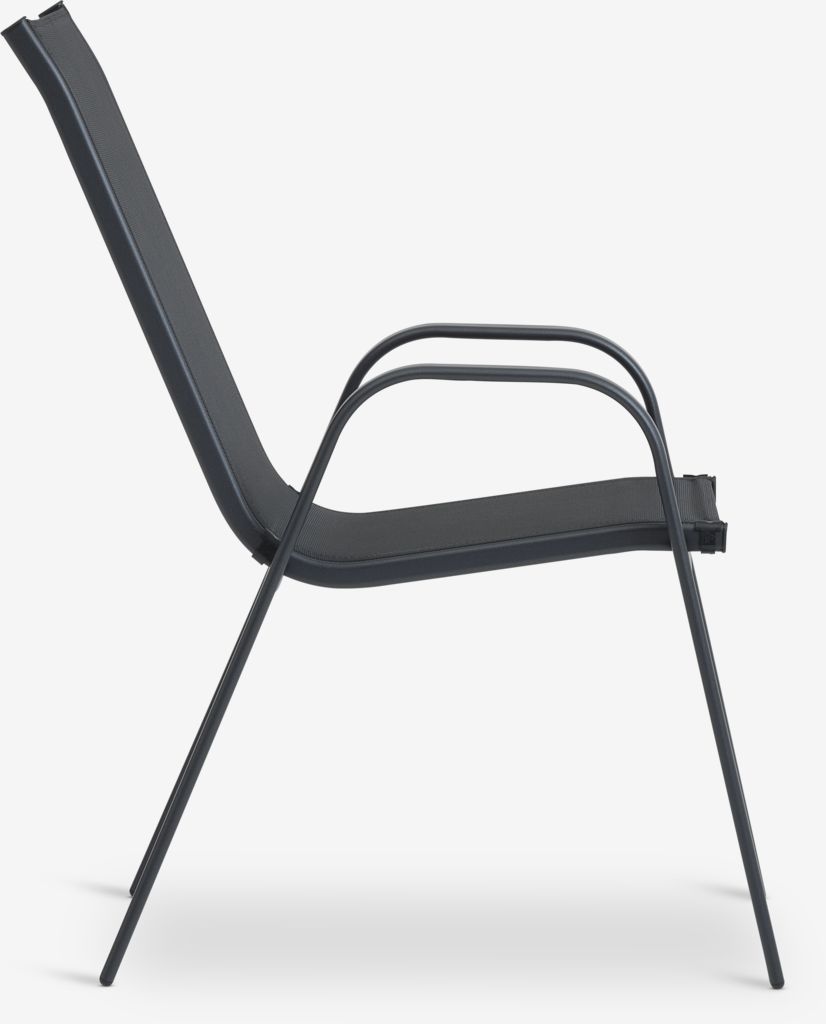 LEKNES LEKNES stackable chair black