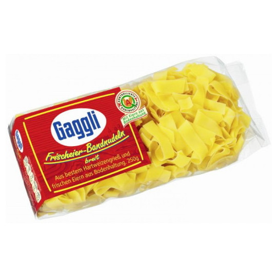 Gaggli Frischeier-Bandnudeln breit 12mm 250G