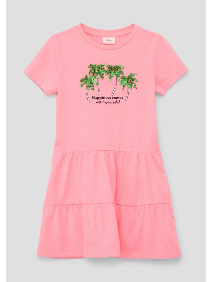 s.Oliver Kleid kurz in Pink günstig kaufen