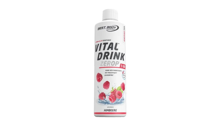 BEST BODY VitalDrink Getränkekonzentrat Low Carb Himbeer 1000 ml