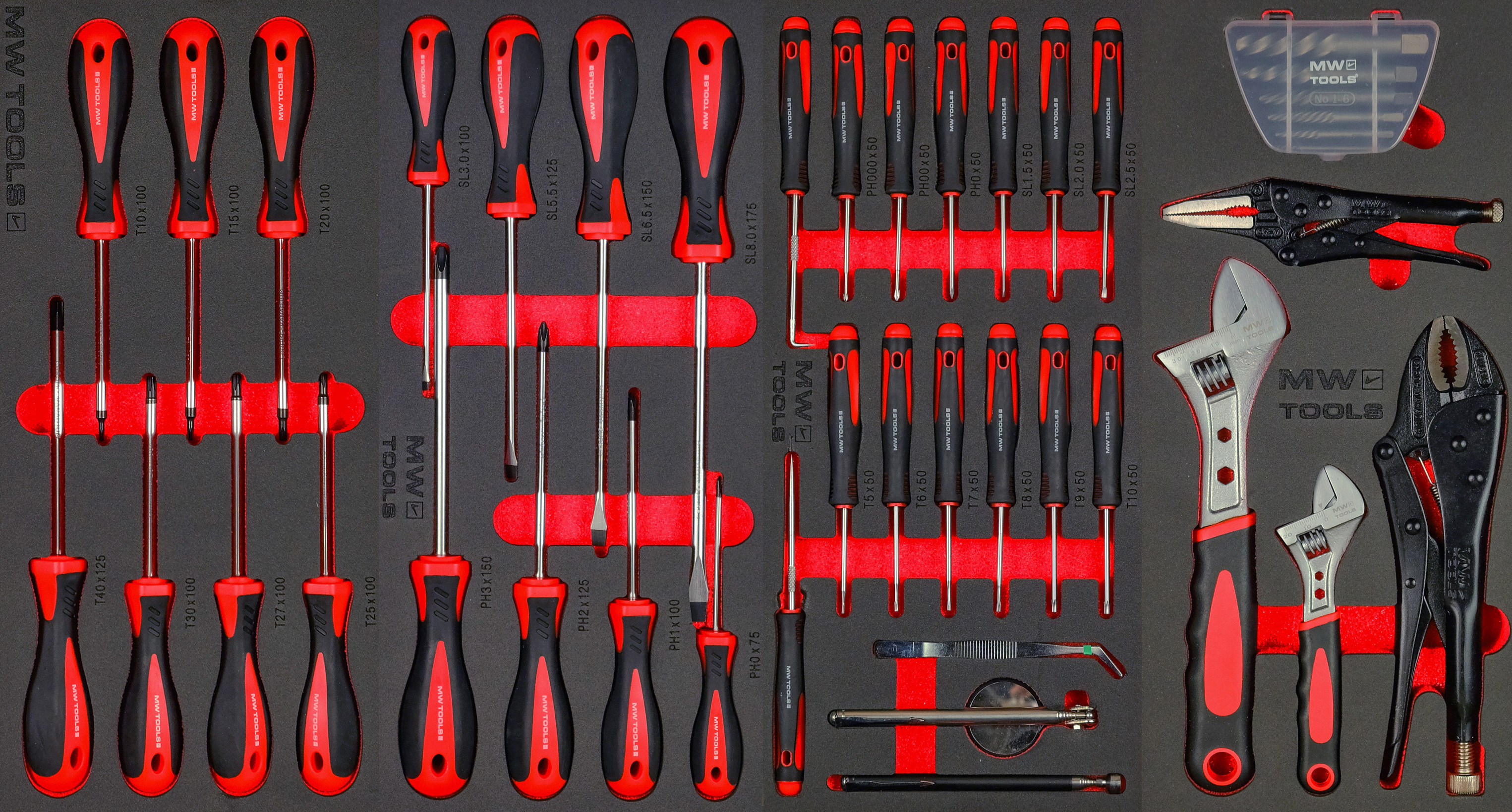 Metal Works 855006752 MWE211G2 Cărucior de scule umplut STARTER 212 piese