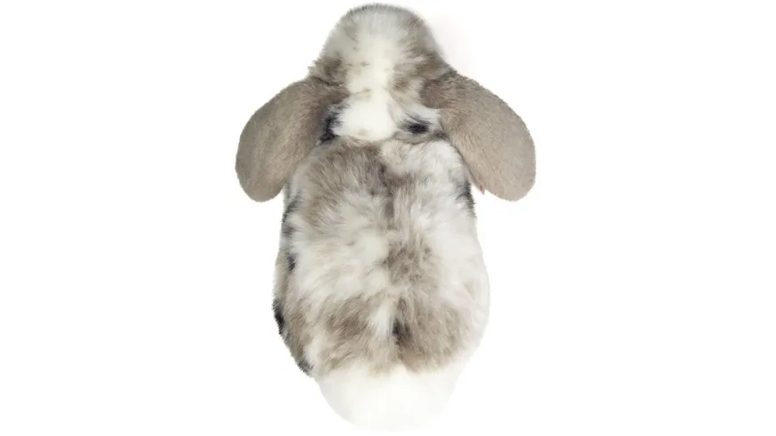 Teddy-Hermann - Kuscheltier Widderkaninchen grau-weiß gescheckt 23 cm