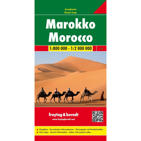 Marokko 1 : 800 000 / 1 : 2 000 000. Autokarte - Straßenkarte