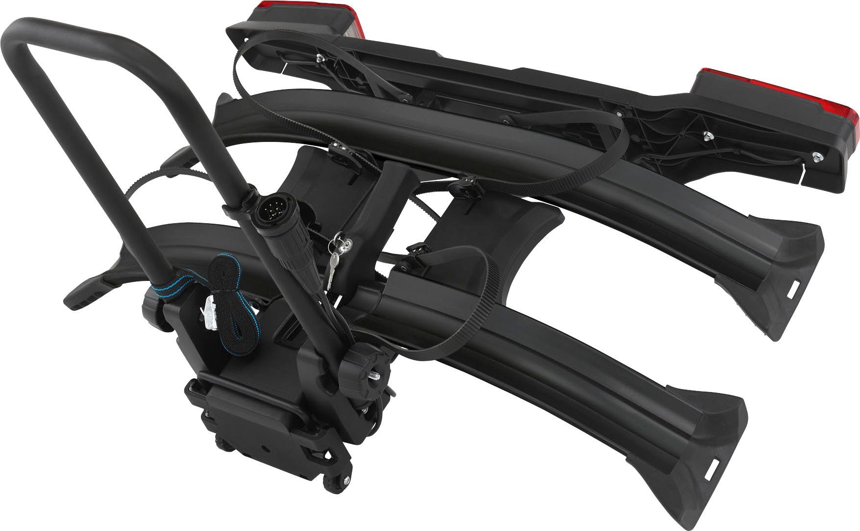 FISCHER Fahrrad Kupplungsfahrradträger RoadLine Black, für max. 2 Räder, geeignet für alle Fahrradtypen