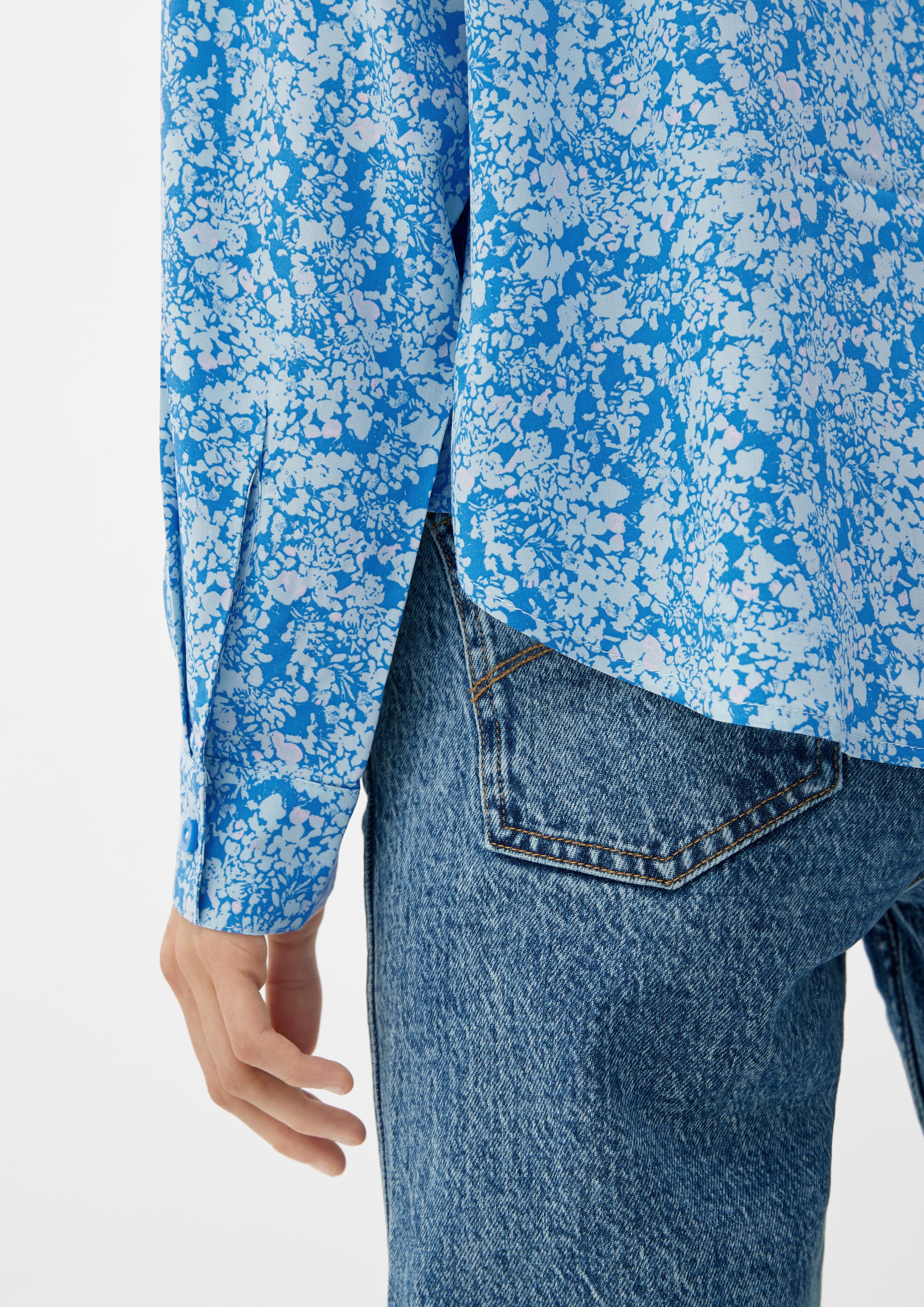 Viskosebluse mit Allover-Muster  2126744-60A2