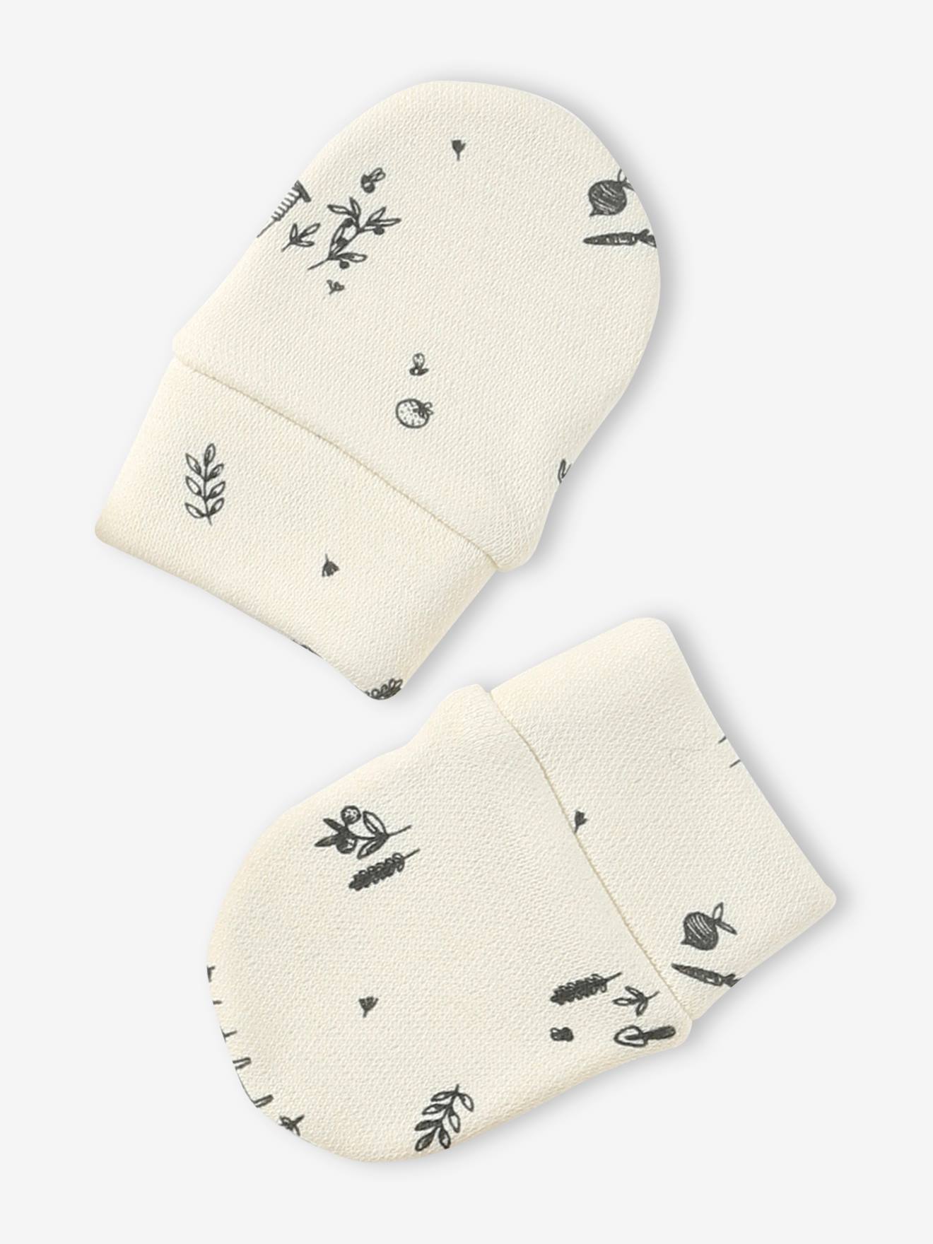 Vertbaudet Jungen Baby-Set: Mütze, Handschuhe & Schühchen Oeko-Tex - wollweiß