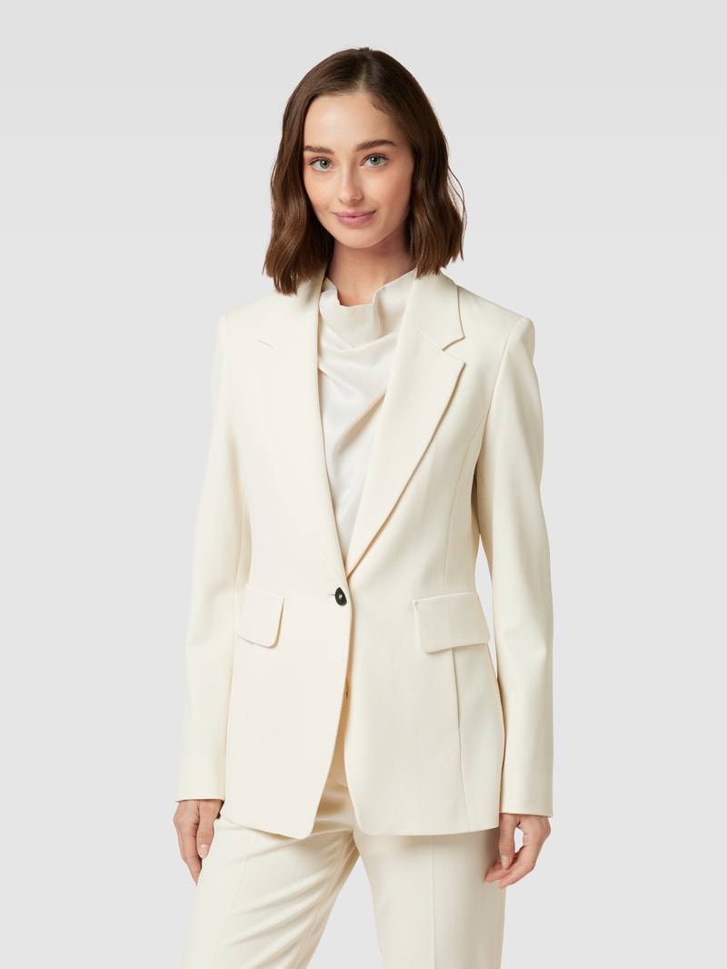 Blazer mit Reverskragen in ecru