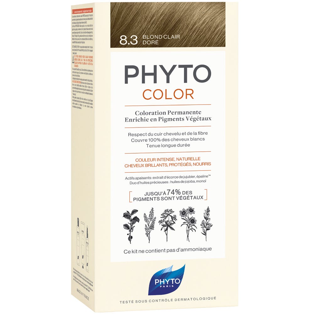 Phyto Phytocolor 8.3 Helles Goldblond Pflanzliche Haarcoloration