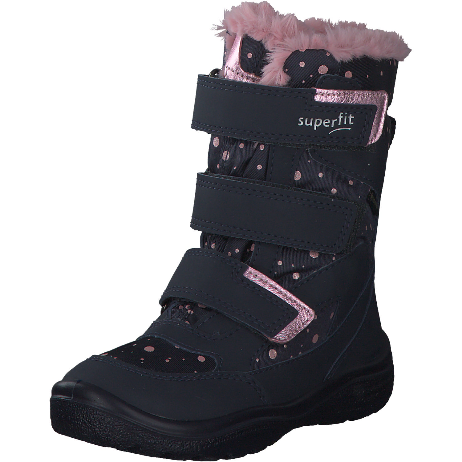 Superfit CRYSTA 09090, Stiefeletten (Kinder), Kinder, Blau (Blau/Rosa)