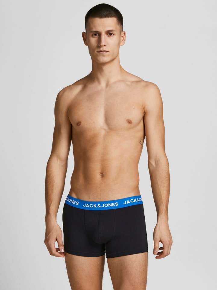 Jack & Jones Set 5er Pack Trunks Boxershorts Stretch Unterhose in Schwarz-3 günstig kaufen