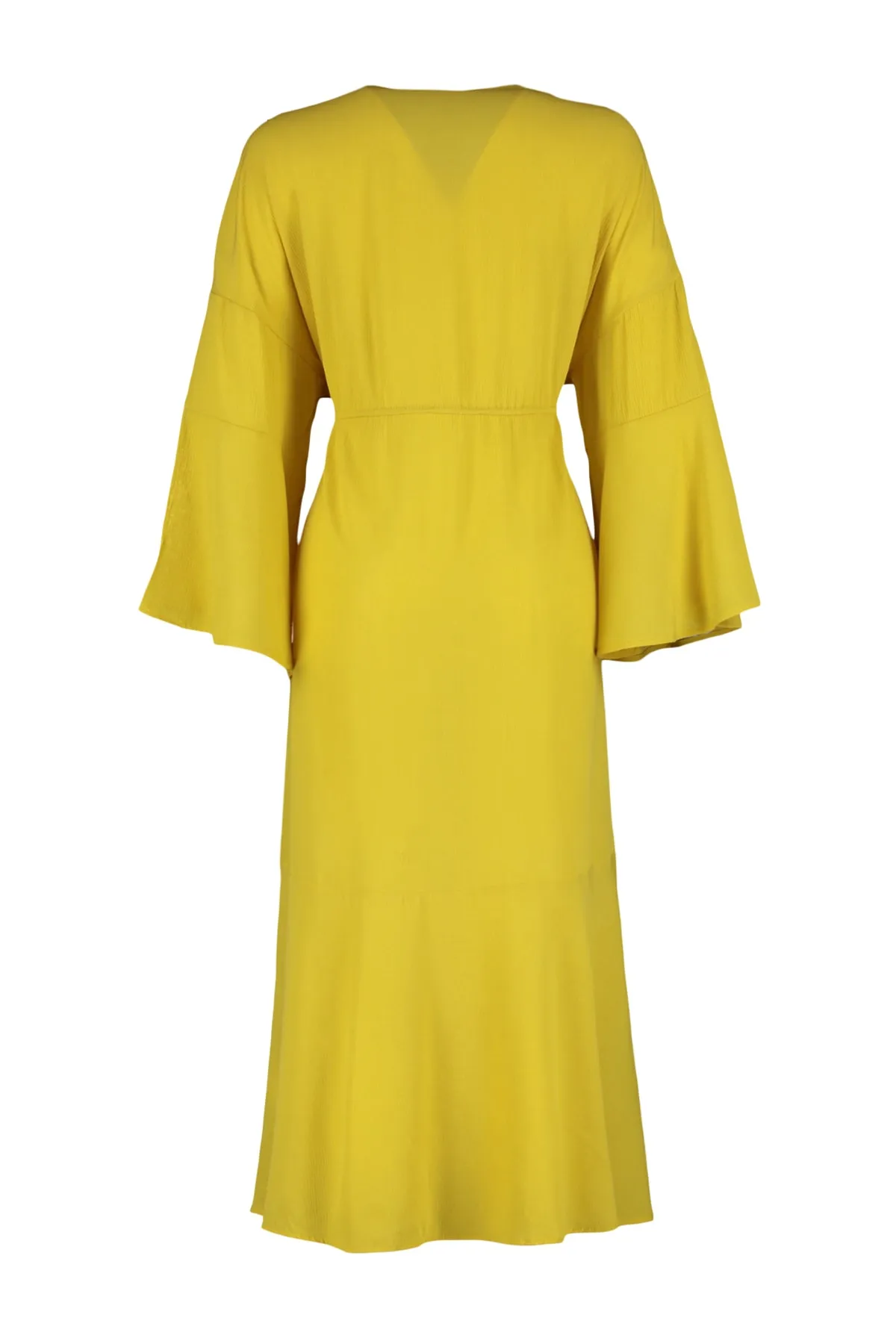 Trendyol Collection  Ölgrüner gewebter Maxi-Kimono und Kaftan mit Raffung TBESS23KM00105