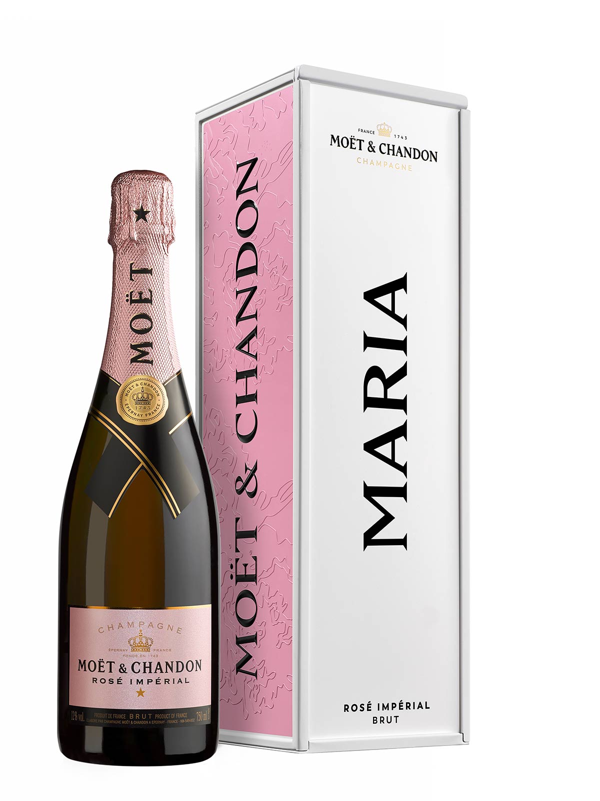 MOëT & CHANDON ROSÉ IMPÉRIAL IN KLASSISCHER GESCHENKBOX AUS METALL