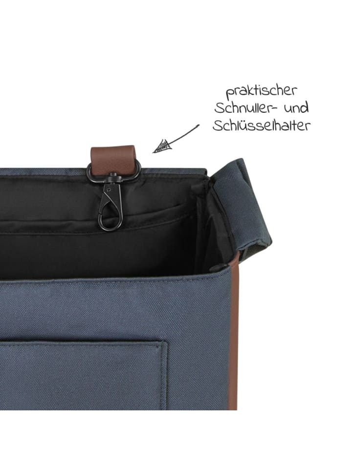 ABC-Design Wickeltasche Urban - inkl. Wickelunterlage & viel in blau,silber günstig kaufen onesize