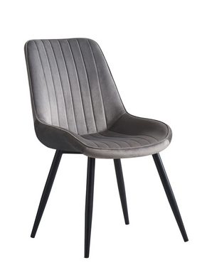Woward Esszimmerstuhl Esszimmer Stühle 6 St. Küchenstuhl Polsterstuhl Samt+Metall (6er Set), 6er Set, 6 Stühlen
