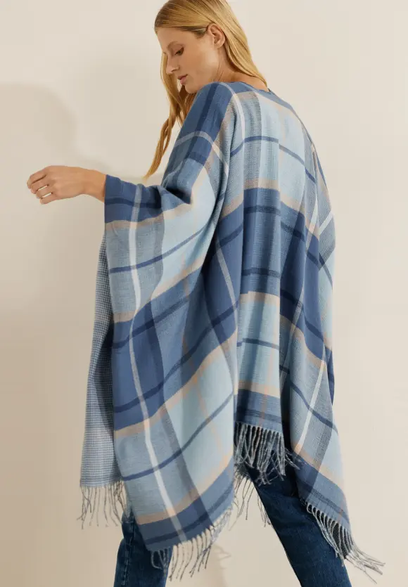 CECIL Kariertes Doubleface Cape