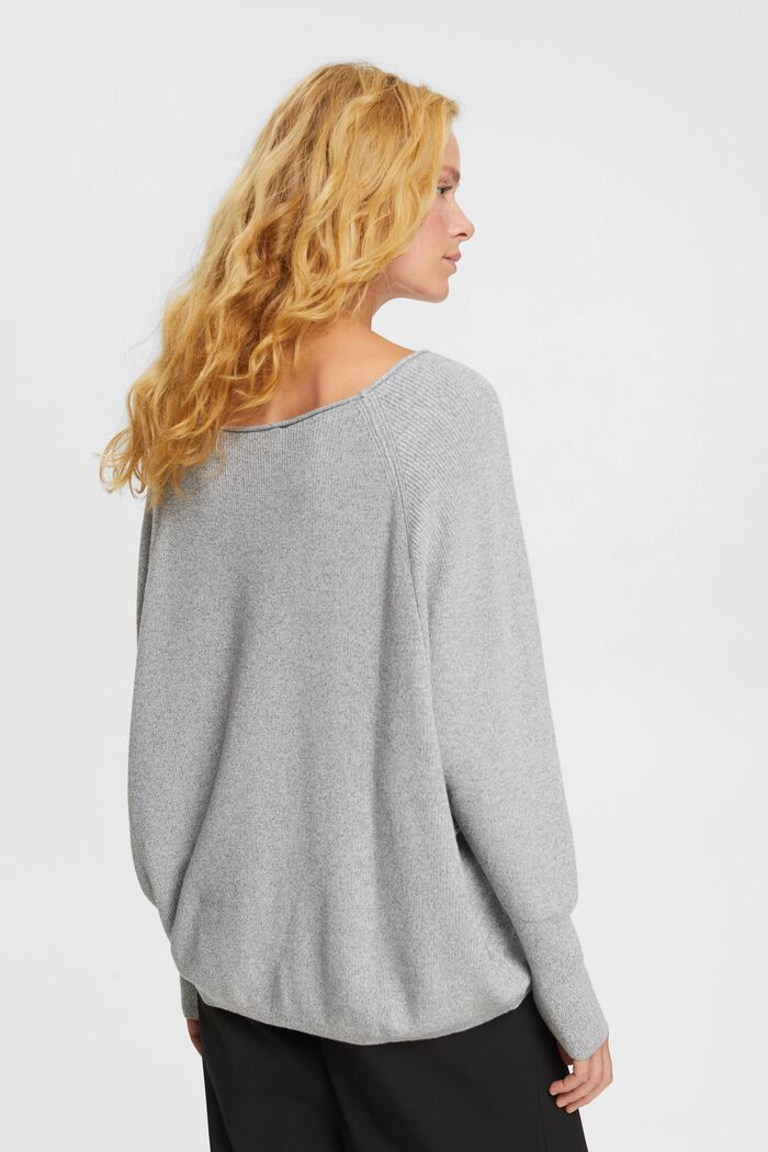 Strickpullover mit Fledermausärmeln