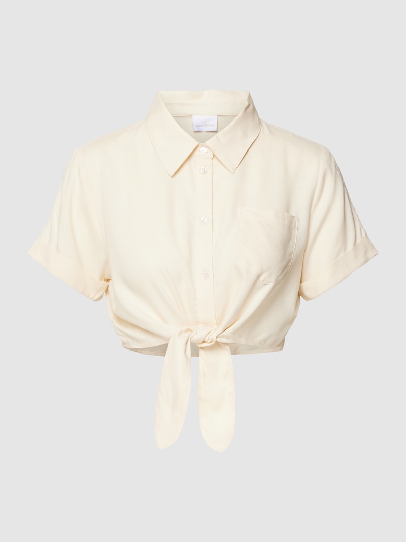 Umstands-Bluse mit Brusttasche Modell 'MELANI' in offwhite