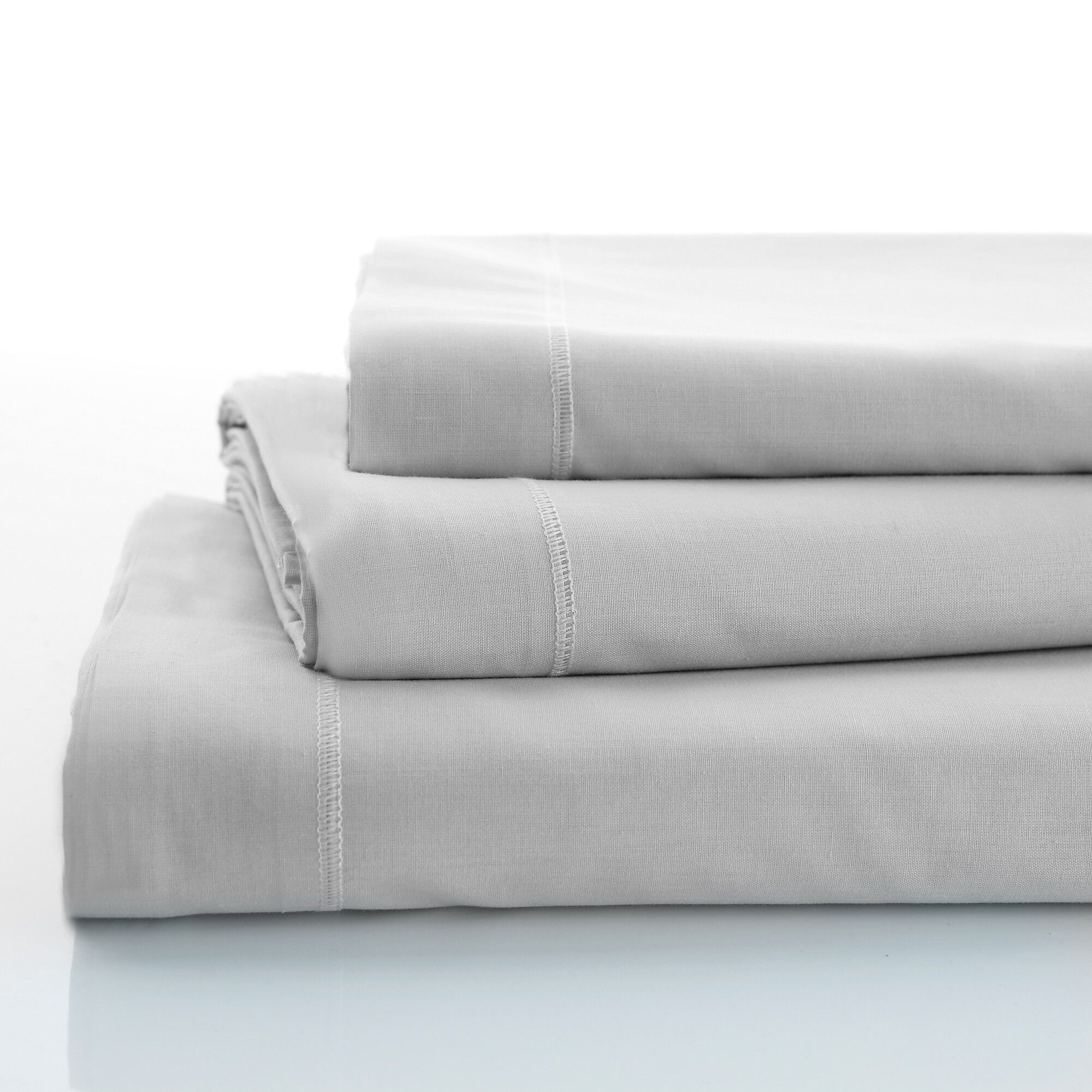 Linge de lit uni polyester-coton Colombine