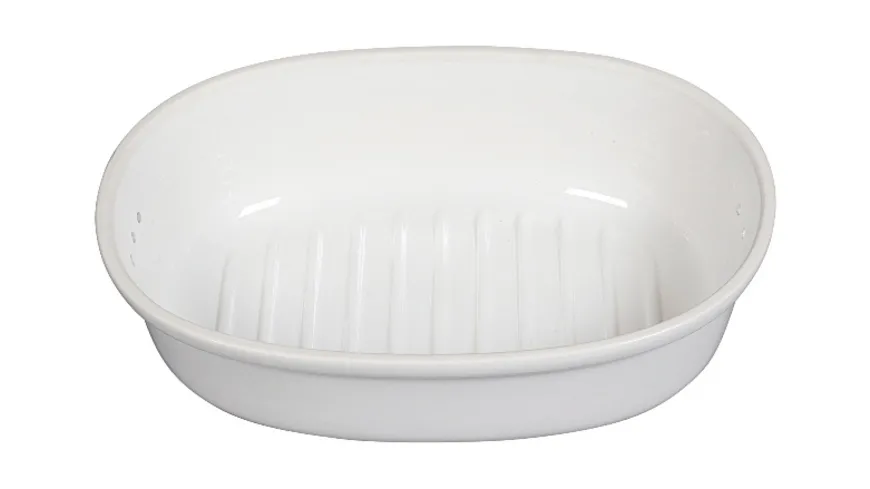 RÖMERTOPF Brottopf oval weiß weiß