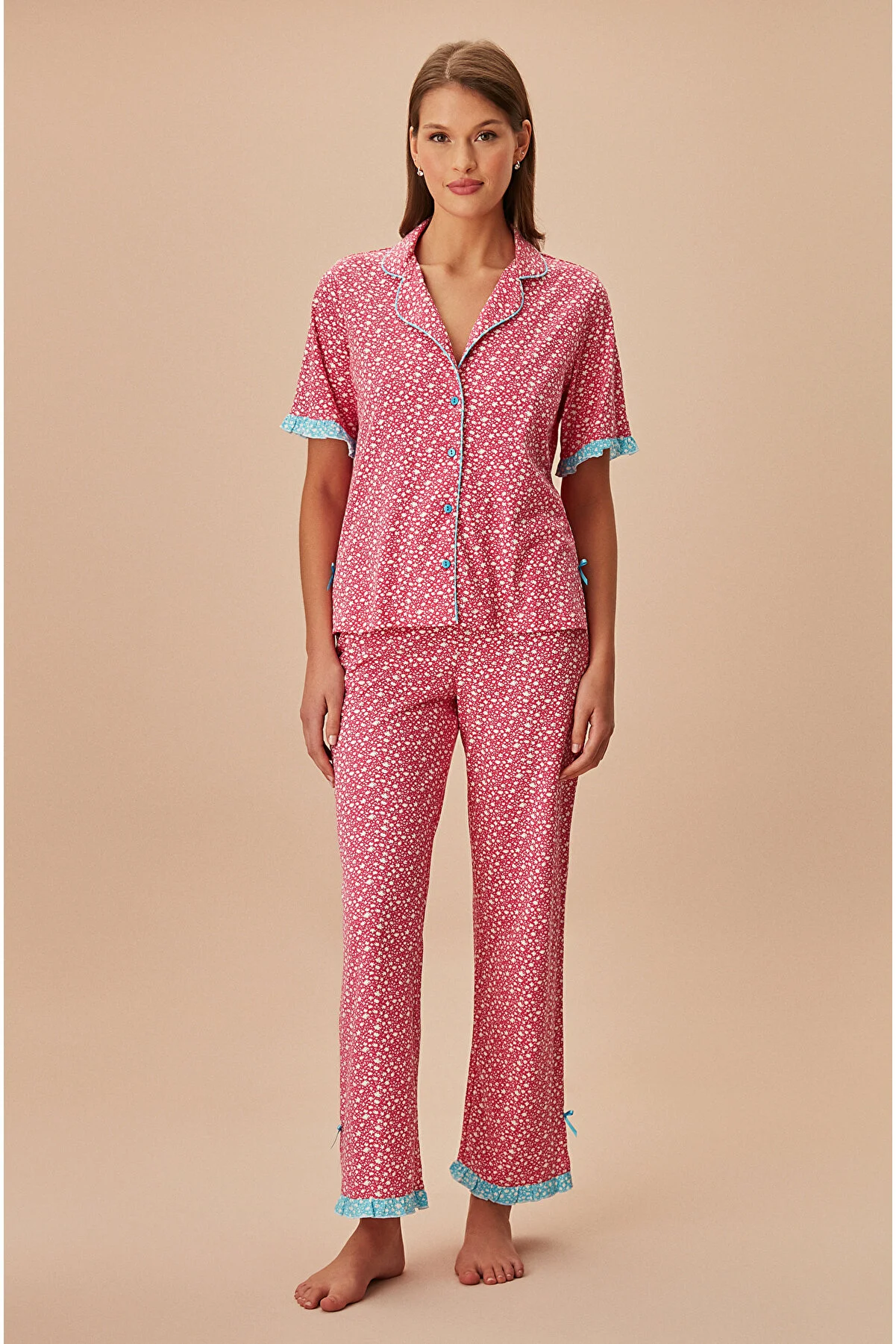 SUWEN  Farbenfrohes, maskulines Pyjama-Set