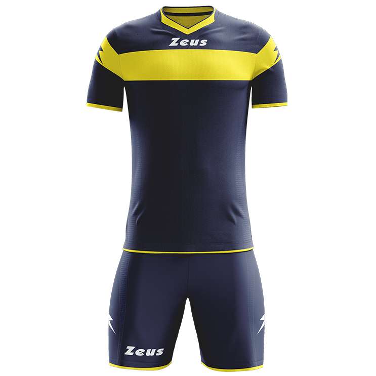 Zeus Apollo Fußball Set Teamwear Box 12-teilig Navy Gelb