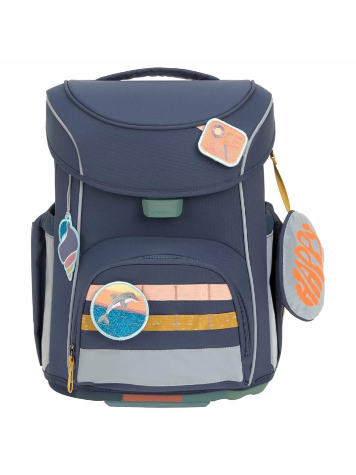 Lässig School Set Slim Unique - Schulranzen Set 7tlg. (Black) in Navy günstig kaufen onesize