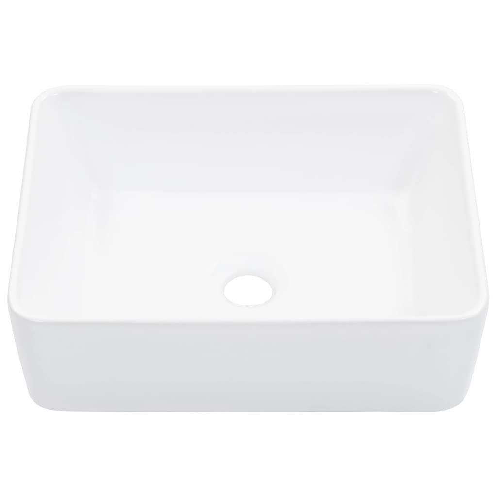 vidaXL Waschbecken Waschbecken 40 x 30 x 13 cm Keramik Weiß