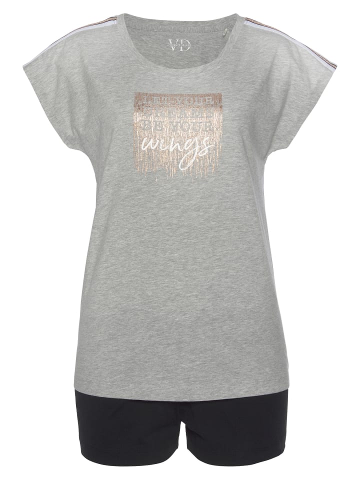 VIVANCE DREAMS Shorty in grau-meliert-schwarz günstig kaufen