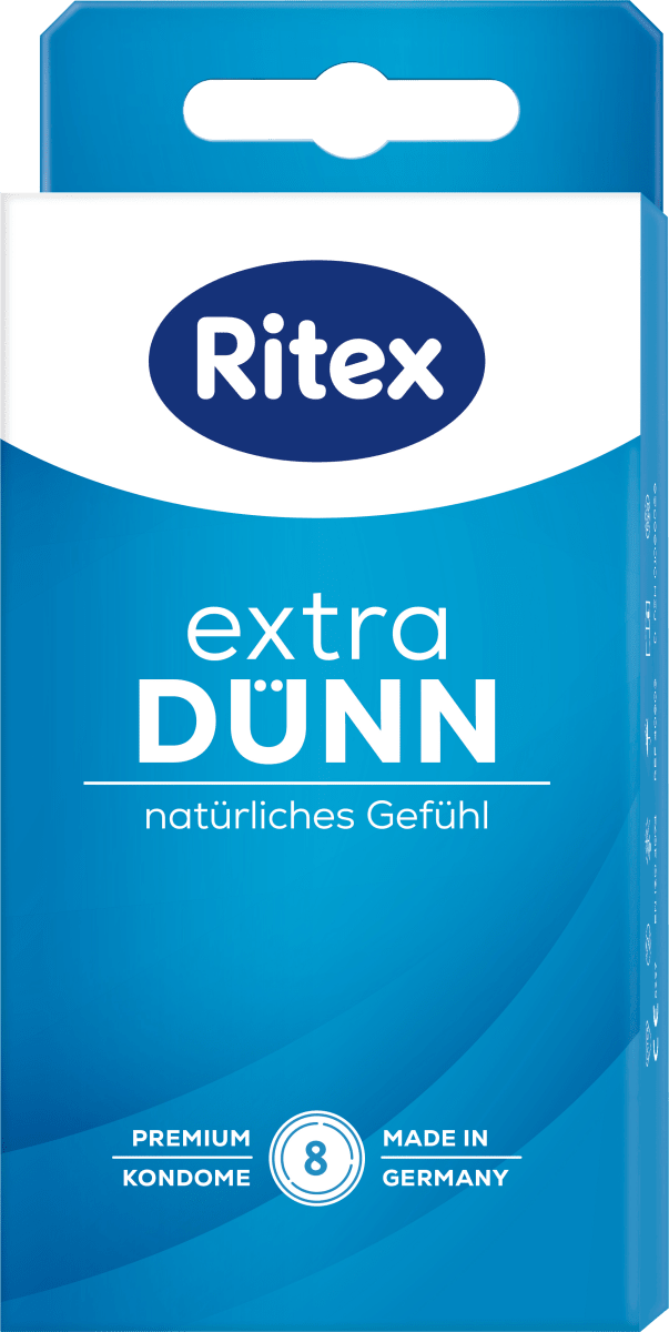 Kondome Extra dünn, Breite 53mm, 8 St