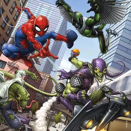 Kinderpuzzle ab 5 Jahren - Spider-Man beschützt die Stadt - 49 Teile
