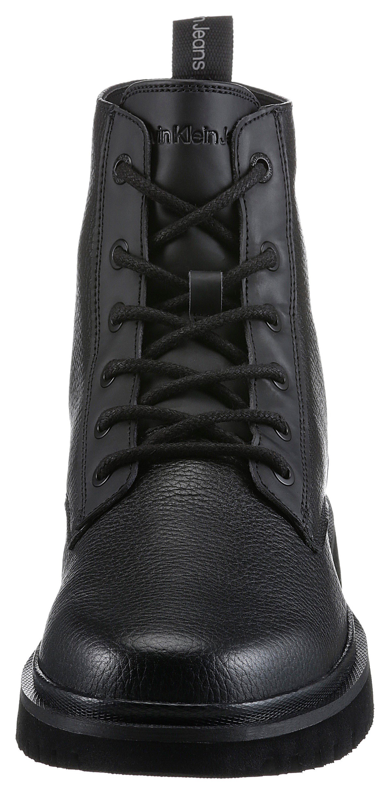 Calvin Klein Jeans EVA MID LACEUP BOOT LTH Schnürstiefelette mit Profilsohle
